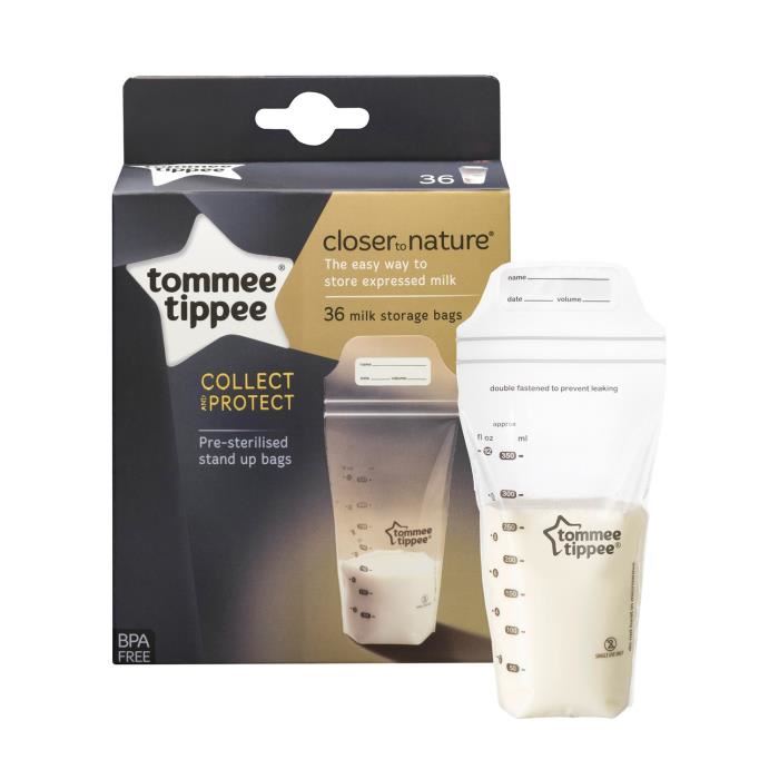 TOMMEE TIPPEE Sachet de conservation du lait maternel x36