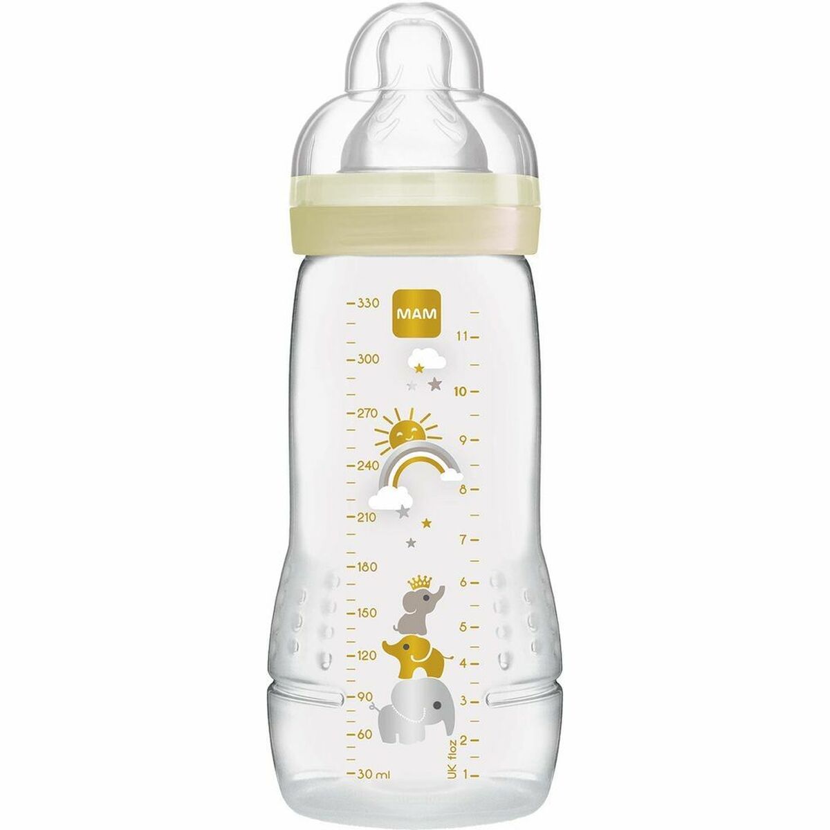 MAM Easy Active Babyflasche Elfenbeinbeige 330 ml (330 ml)
