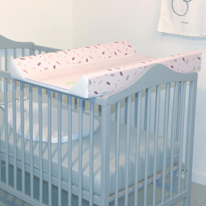 BABYCALIN PLUMES Wickelauflage – Ab der Geburt – PVC – 50 x 70 cm – Rosa