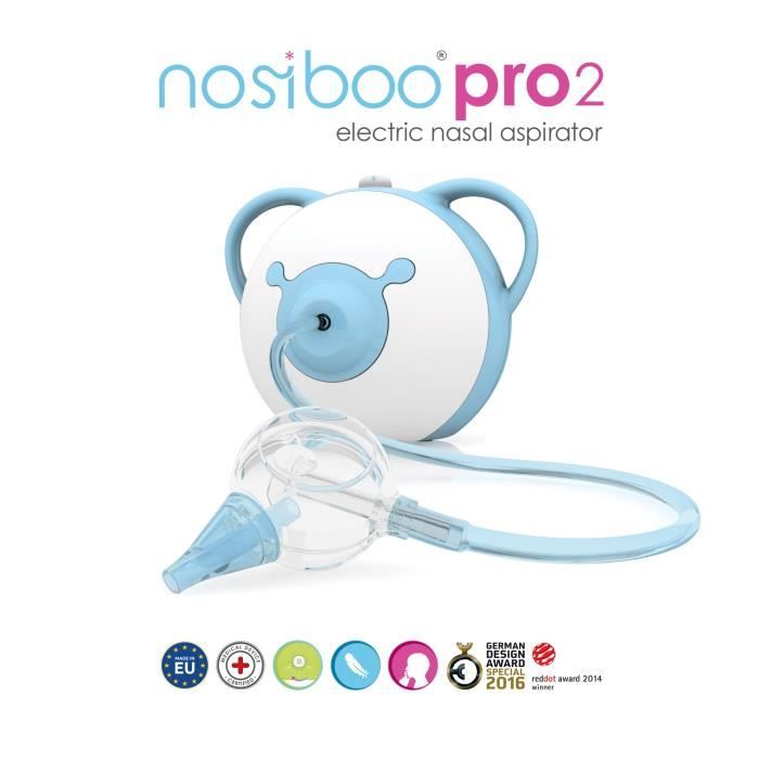 Elektrischer Babysauger NOSIBOO PRO 2 – Kontrollierte Absaugung – Ab der Geburt – Blau