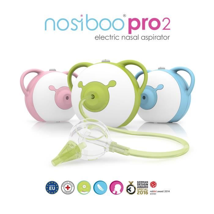 Elektrischer Babysauger NOSIBOO PRO 2 – Kontrollierte Absaugung – Ab der Geburt – Grün