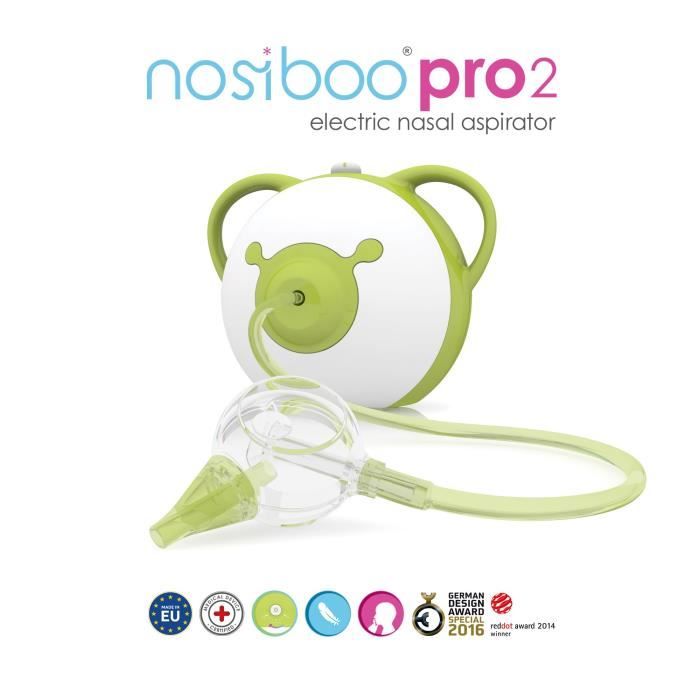 Elektrischer Babysauger NOSIBOO PRO 2 – Kontrollierte Absaugung – Ab der Geburt – Grün