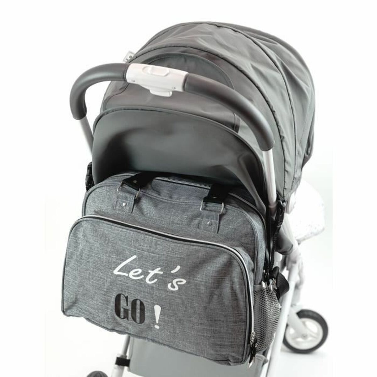 Baby on Board SIMPLY Lets'Go Graue Wickeltasche