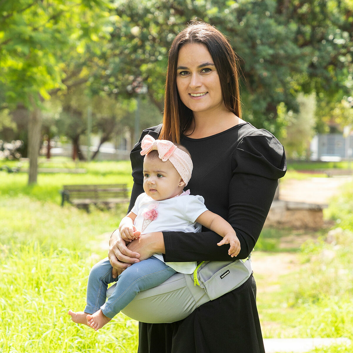 Skalierbarer Babytragegürtel mit Taschen Seccaby InnovaGoods